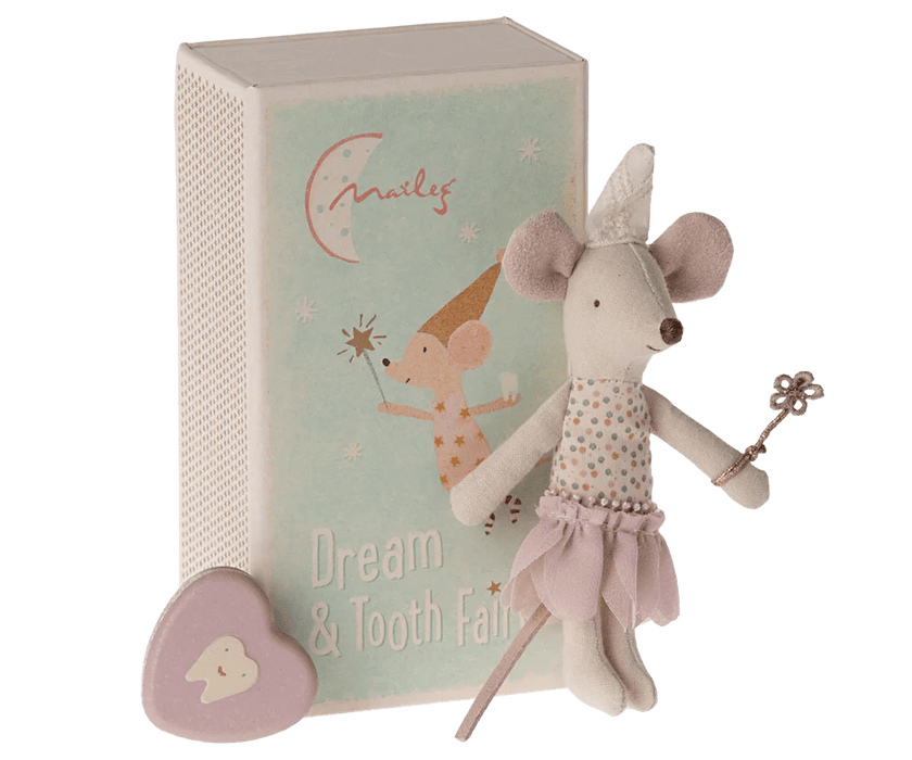 Zahnfeemaus - kleine Schwester in der Streichholzschachtel - pilzessono.shop - zauberhafte Kinderdinge