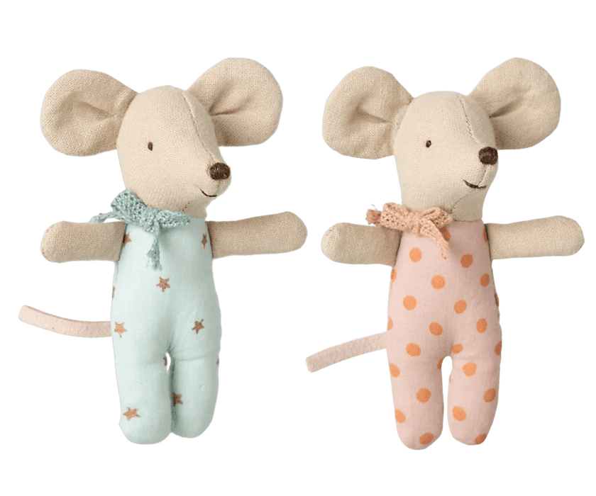 Zwillinge Babymäuse in der Streichholzschachtel - pilzessono.shop - zauberhafte Kinderdinge