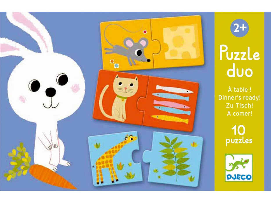 2+ "Zu Tisch!" Puzzle von Djeco - pilzessono.shop
