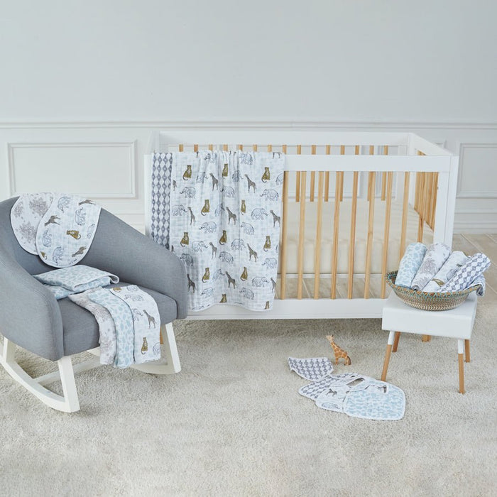 2er Pack Baumwoll Spucktuch im Dschungel-Design von Aden + Anais - pilzessono.shop - zauberhafte Kinderdinge