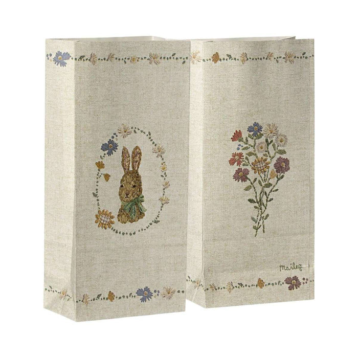 ⋙ 2x Ostern Geschenktasche | Geschenktüte "Hase/Blume" (Bunt) von Maileg ♡ - pilzessono.shop - zauberhafte Kinderdinge
