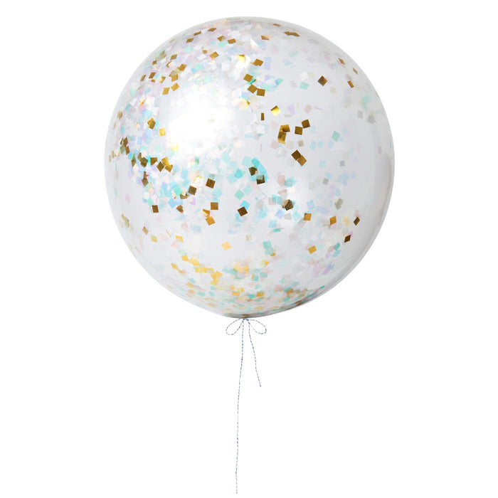 3 Riesenballoons mit Konfetti 78 cm - pilzessono.shop - zauberhafte Kinderdinge