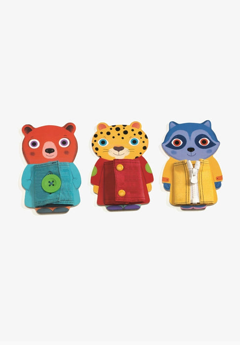 3+ Ziptou Geschicklichkeitsspiel Anziehen von Djeco - pilzessono.shop - zauberhafte Kinderdinge