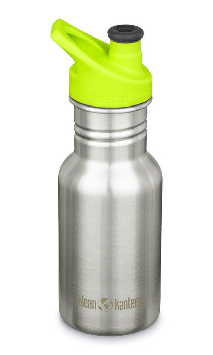 355ml Kid Kanteen®Classic Narrow (Sport Cap)-BS in brushed stainless - pilzessono.shop - zauberhafte Kinderdinge