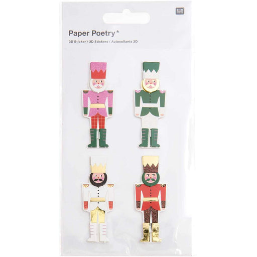 ⋙ 3D - Sticker Nussknacker von Rico Design ♡ - pilzessono.shop - zauberhafte Kinderdinge