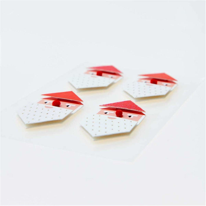 ⋙ 3D-Sticker Weihnachtsmann von Rico Design ♡ - pilzessono.shop - zauberhafte Kinderdinge
