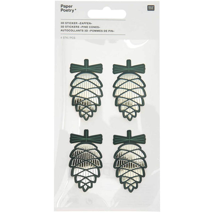 ⋙ 3D-Sticker Zapfen von Rico Design ♡ - pilzessono.shop - zauberhafte Kinderdinge