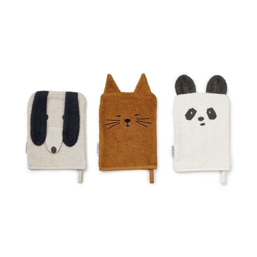 3er Waschlappen | Animal mix | von Liewood ♥ - pilzessono.shop - zauberhafte Kinderdinge