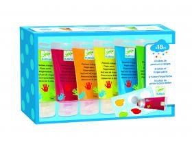 6 Tuben Fingerfarbe Fingerfarbe von Djeco - pilzessono.shop - zauberhafte Kinderdinge