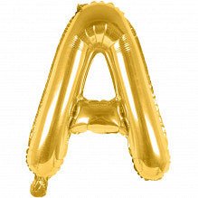 A Folienballon gold Buchstabe - pilzessono.shop - zauberhafte Kinderdinge