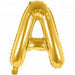A Folienballon gold Buchstabe - pilzessono.shop - zauberhafte Kinderdinge