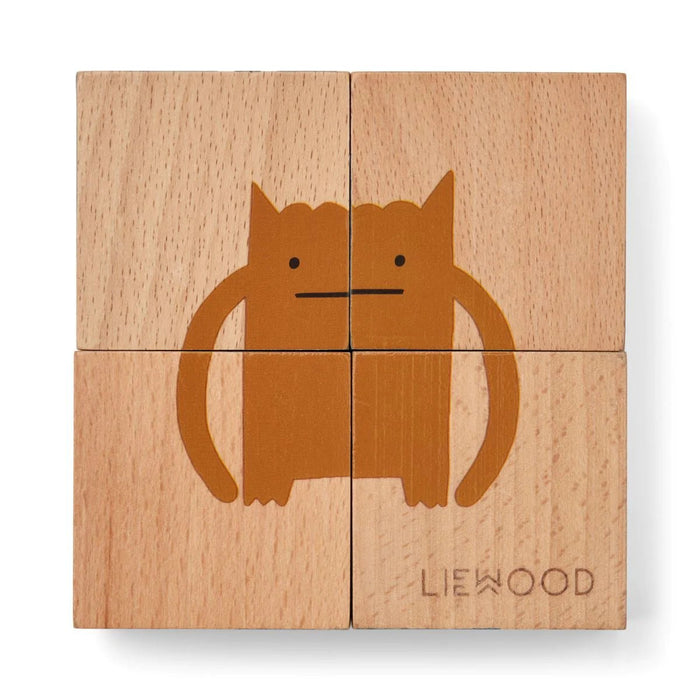 AAGE Puzzle Beginner | monster NATURAL von Liewood ♥ - pilzessono.shop - zauberhafte Kinderdinge