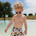 Aiden Printed Board Shorts in paint stroke / Sandy - pilzessono.shop - zauberhafte Kinderdinge