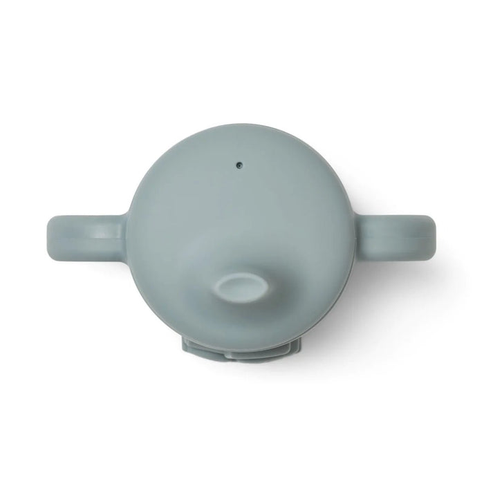 Amelio Sippy Cup Blue Fog | Trinkbecher Traktor von Liewood - pilzessono.shop - zauberhafte Kinderdinge