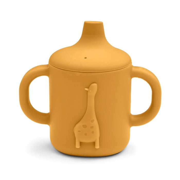 Amelio Sippy Cup yellow mellow | Trinkbecher giraffe von Liewood - pilzessono.shop - zauberhafte Kinderdinge