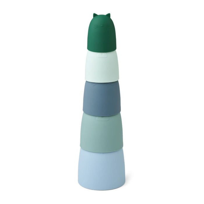 Anneli nesting toy Dusty mint multi mix - pilzessono.shop - zauberhafte Kinderdinge