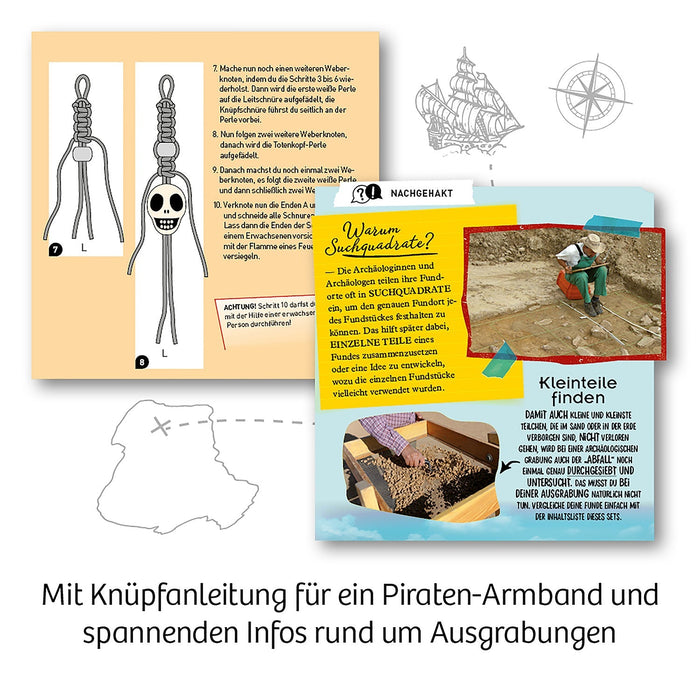 Ausgrabungs-Set Piratenschatz für Kinder ab 7+ - pilzessono.shop - zauberhafte Kinderdinge