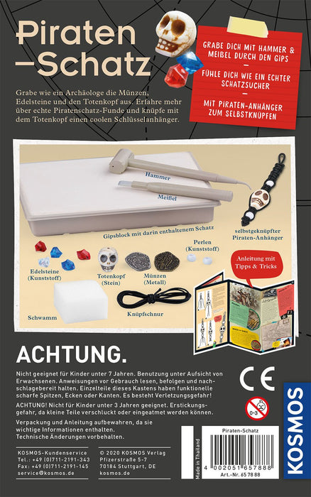 Ausgrabungs-Set Piratenschatz für Kinder ab 7+ - pilzessono.shop - zauberhafte Kinderdinge