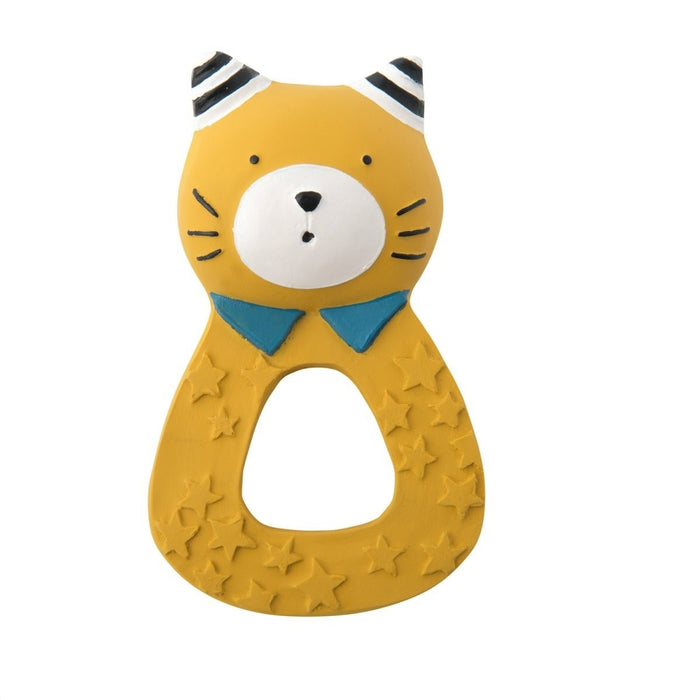 Auswahl an 12 Beißringen aus Naturkautschuk Les Moustaches von Moulin Roty ♡ - pilzessono.shop - zauberhafte Kinderdinge