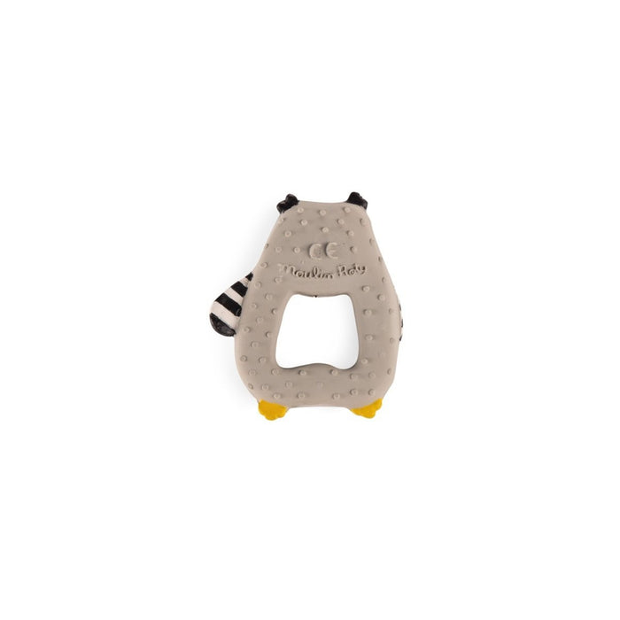 Auswahl an 12 Beißringen aus Naturkautschuk Les Moustaches von Moulin Roty ♡ - pilzessono.shop - zauberhafte Kinderdinge
