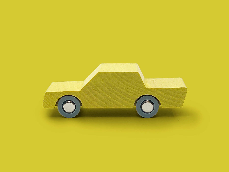 ⋙ Auto aus Holz in gelb von WaytoPlay ♡ - pilzessono.shop - zauberhafte Kinderdinge