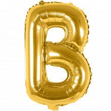 B Folienballon gold Buchstabe - pilzessono.shop - zauberhafte Kinderdinge