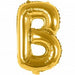B Folienballon gold Buchstabe - pilzessono.shop - zauberhafte Kinderdinge