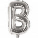 B Folienballon silber Buchstabe - pilzessono.shop - zauberhafte Kinderdinge