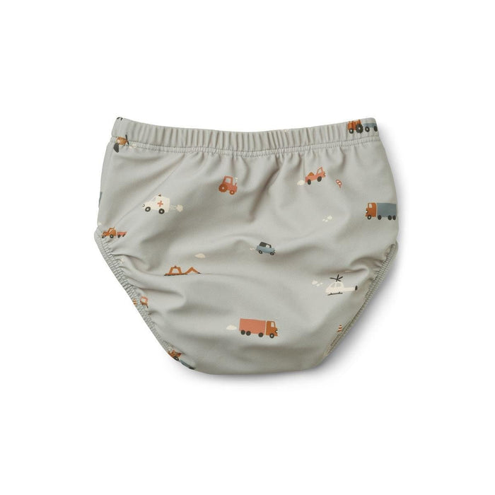 Baby Badehose Anthony | VEHICLES/DOVE BLUE MIX von Liewood ♥ - pilzessono.shop - zauberhafte Kinderdinge