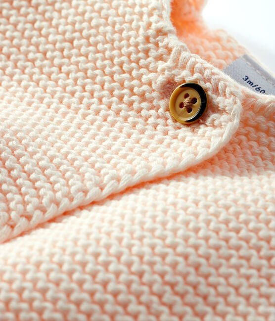 Baby-Cardigan aus 100% Baumwollstrick von Petit Bateau ♡ - pilzessono.shop - zauberhafte Kinderdinge