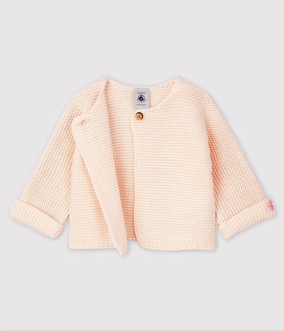 Baby-Cardigan aus 100% Baumwollstrick von Petit Bateau ♡ - pilzessono.shop - zauberhafte Kinderdinge