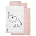 Babybettwäsche von Donebydeer rosa/weiß - pilzessono.shop - zauberhafte Kinderdinge