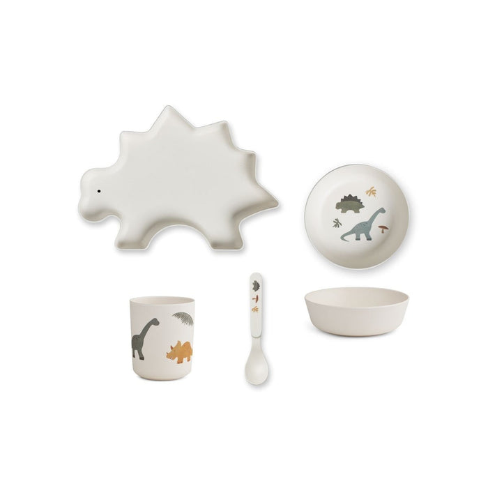⋙ Bambus Geschirrset | Dino Mix von Liewood ♥ - pilzessono.shop - zauberhafte Kinderdinge