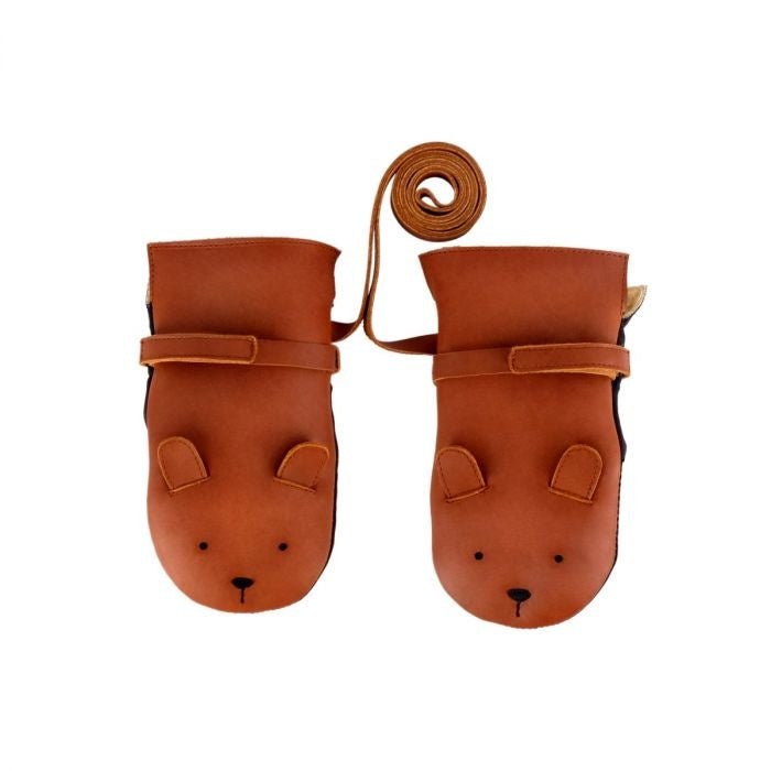 ⋙ Bärenhandschuhe aus Leder von Donsje ♡ - pilzessono.shop - zauberhafte Kinderdinge