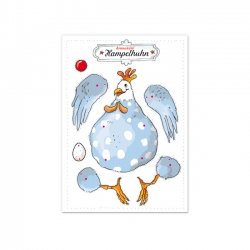 Bastelbogen Hampelhuhn - pilzessono.shop - zauberhafte Kinderdinge