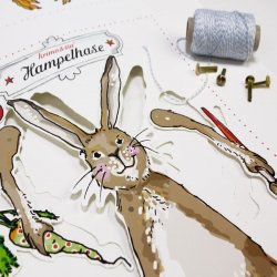 Bastelbogen Hampelhuhn - pilzessono.shop - zauberhafte Kinderdinge