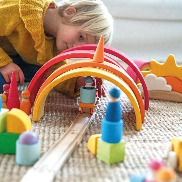 Bauspiel Holzzug von Grimms - pilzessono.shop