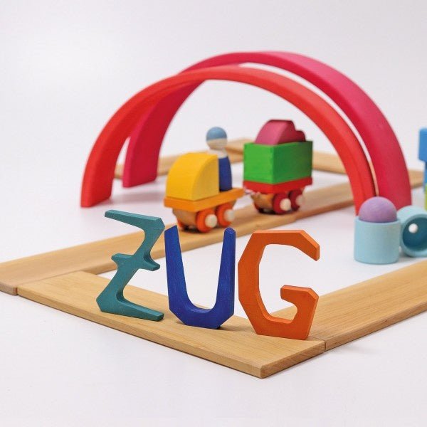 Bauspiel Holzzug von Grimms - pilzessono.shop