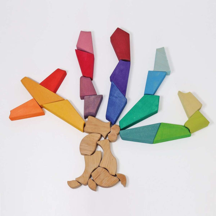 Bauspiel Regenbogenlöwe HAKUNA MATATA ♥ - pilzessono.shop - zauberhafte Kinderdinge