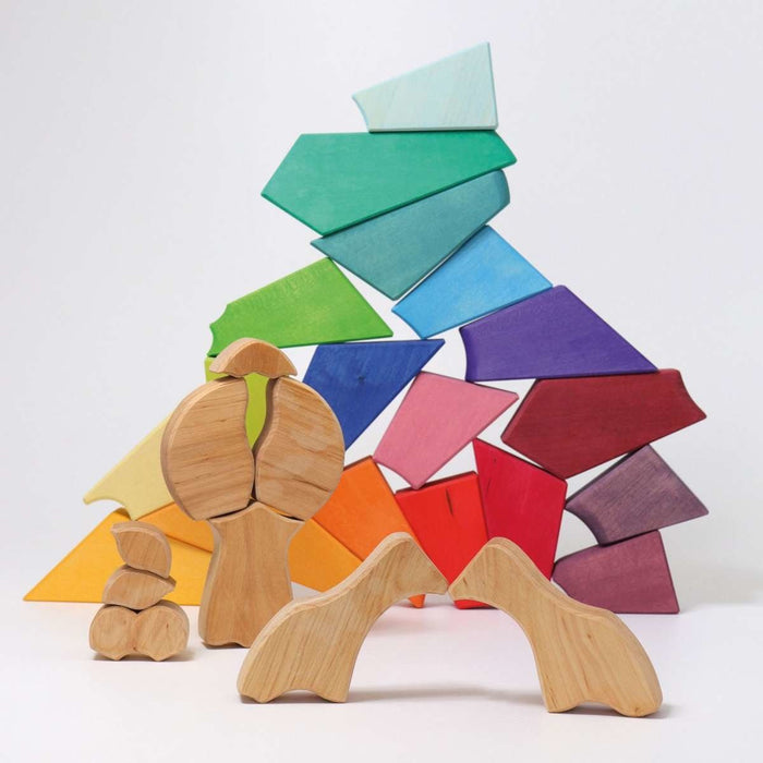 Bauspiel Regenbogenlöwe HAKUNA MATATA ♥ - pilzessono.shop - zauberhafte Kinderdinge