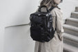Bear backpack black & striped - pilzessono.shop - zauberhafte Kinderdinge