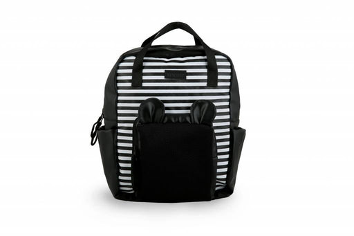 Bear backpack black & striped - pilzessono.shop - zauberhafte Kinderdinge