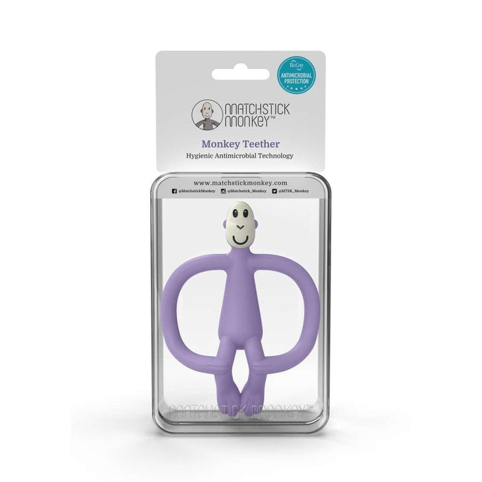 ⋙ Beißring Affe in lila von Matchstick Monkey ♥ - pilzessono.shop