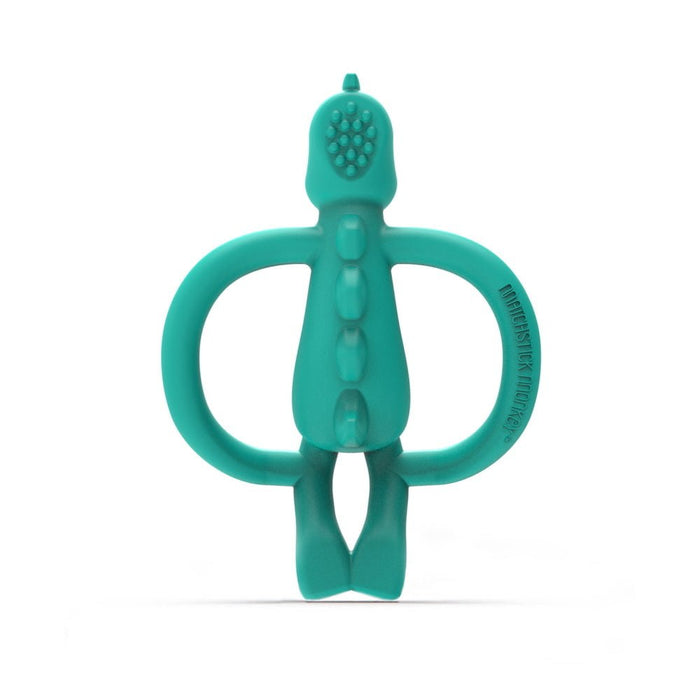 ⋙ Beißring Dinosaurier in türkis von Matchstick Monkey ♥ - pilzessono.shop