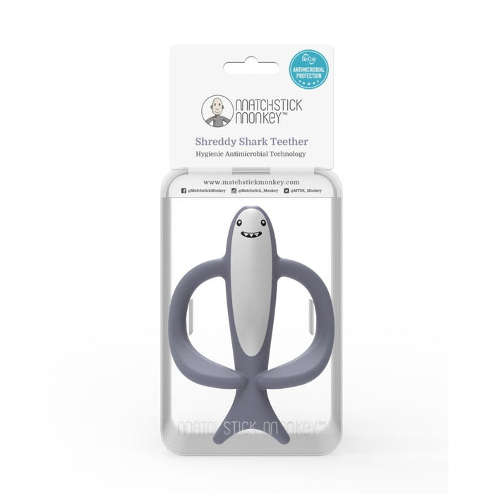 ⋙ Beißring Hai in grau von Matchstick Monkey ♥ - pilzessono.shop