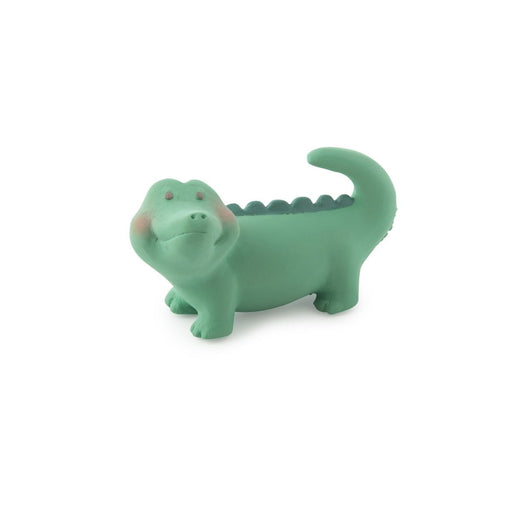 Beißring Krokodil aus Naturkatuschuk - pilzessono.shop - zauberhafte Kinderdinge