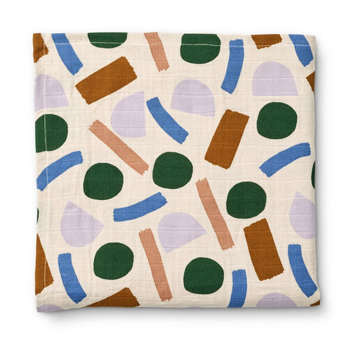 Ben muslin swaddle print Paint stroke / Sandy - pilzessono.shop - zauberhafte Kinderdinge