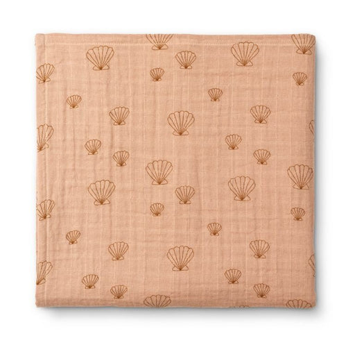 Ben muslin swaddle print Sea shell / Pale tuscany - pilzessono.shop - zauberhafte Kinderdinge