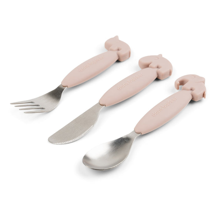 Besteckset rosa - pilzessono.shop - zauberhafte Kinderdinge