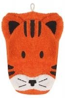 BIO Waschlappen groß Tiger groß (BIO) - pilzessono.shop - zauberhafte Kinderdinge